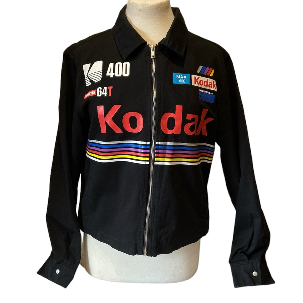 Graphic Kodak Zippered Jacket Size Large